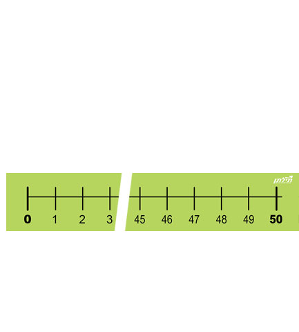 ציר מספרים 0-50